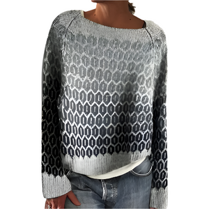 Elena – Casual Gebreide Damestrui met Patroon