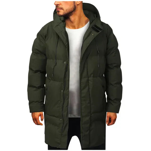 Lorenzo – Gevoerde Lange Winterparka voor Mannen