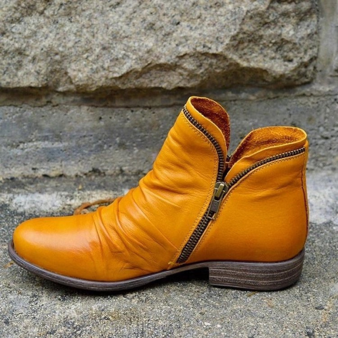 Estrell – Comfortabele Dames Leren Boots voor de Hele Dag