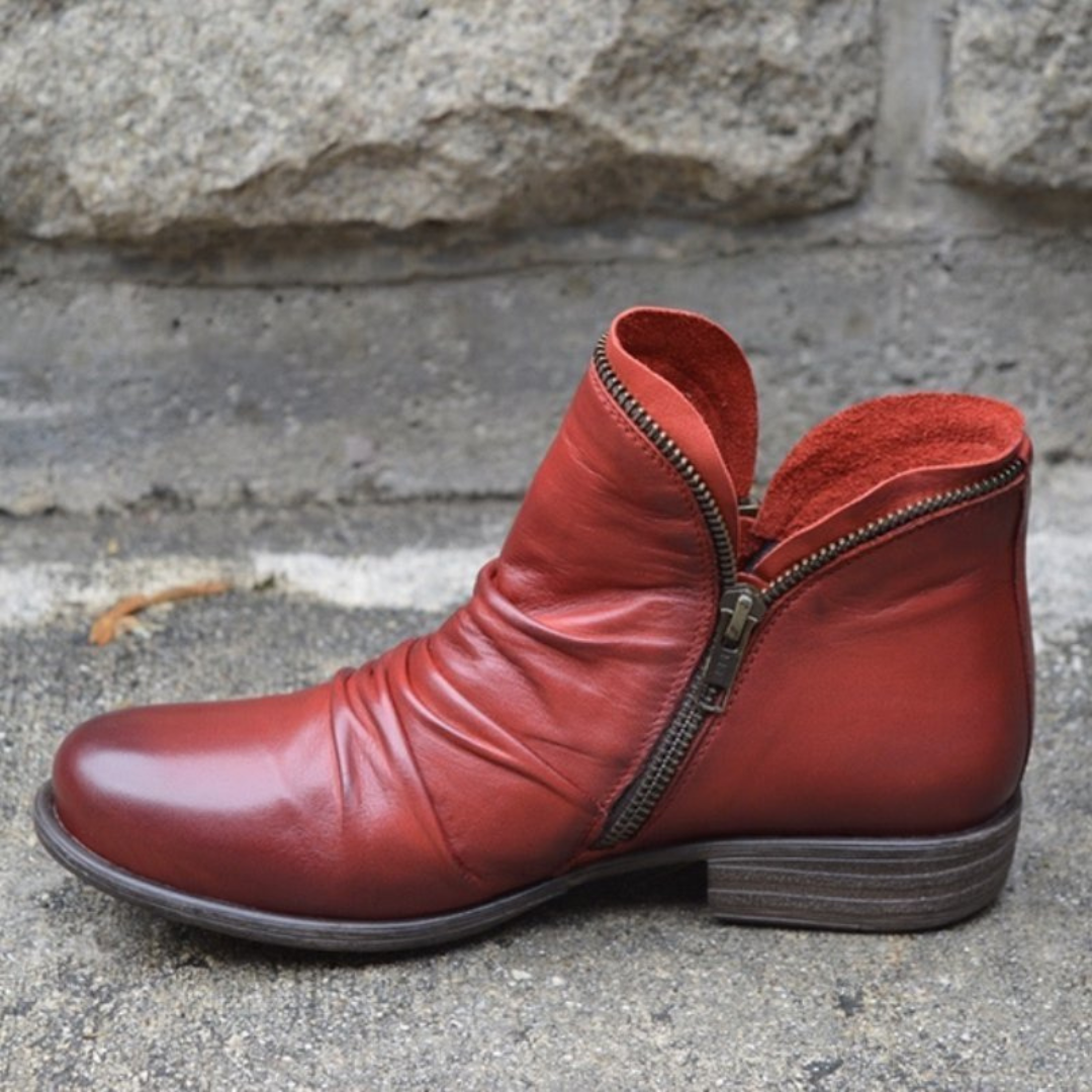 Estrell – Comfortabele Dames Leren Boots voor de Hele Dag