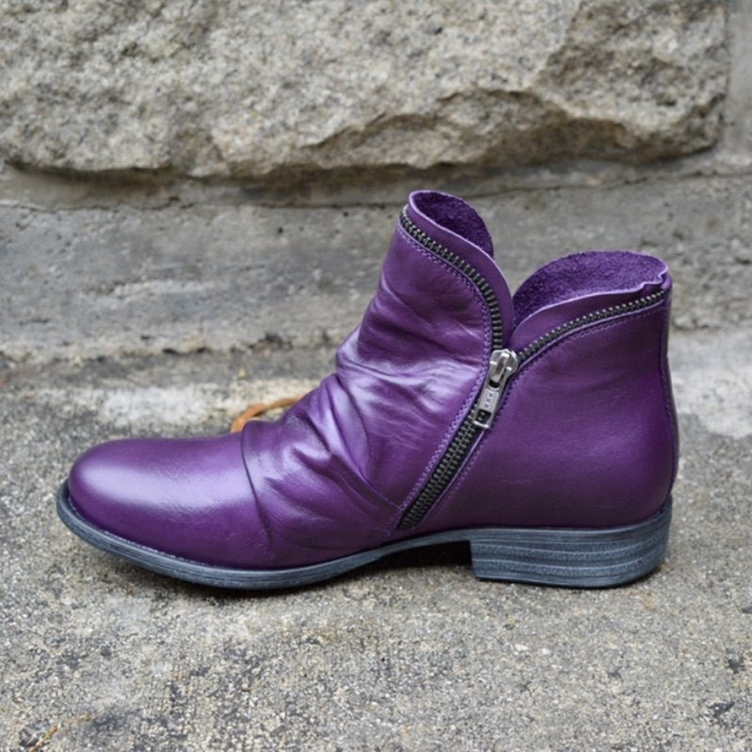 Estrell – Comfortabele Dames Leren Boots voor de Hele Dag