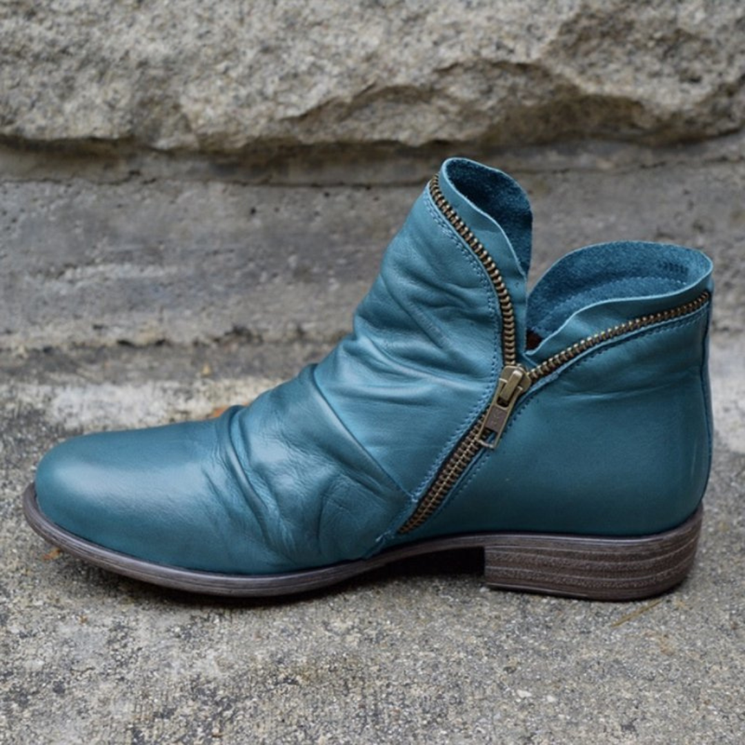 Estrell – Comfortabele Dames Leren Boots voor de Hele Dag
