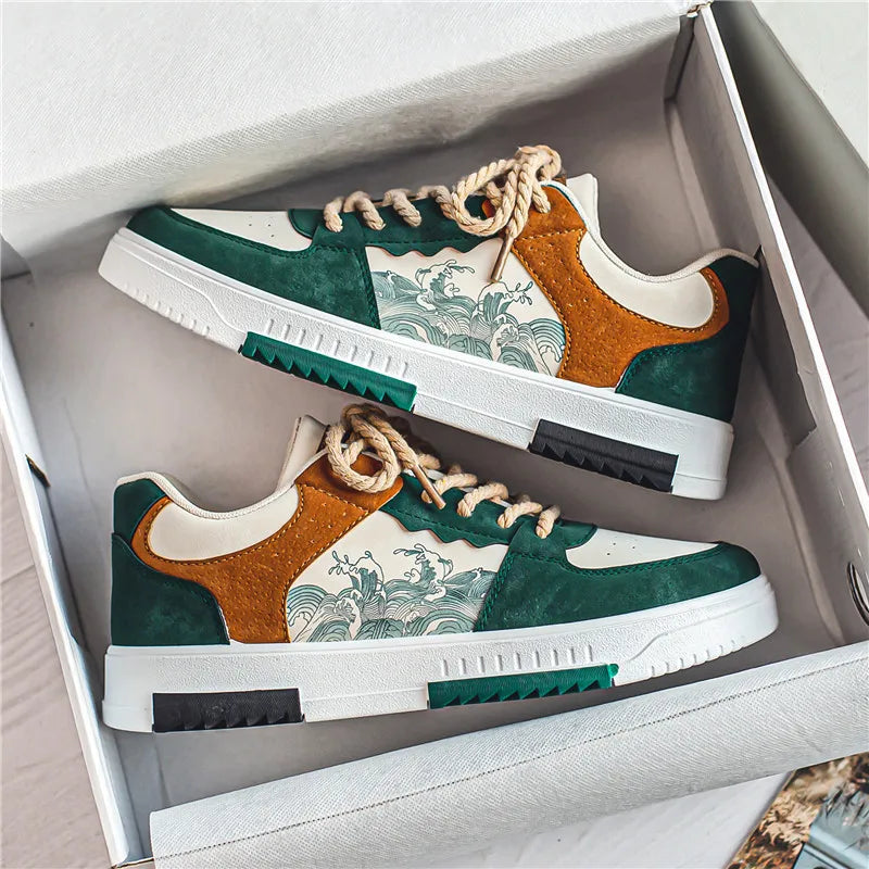 Alessio – Ademend Leren Sneakers voor Heren