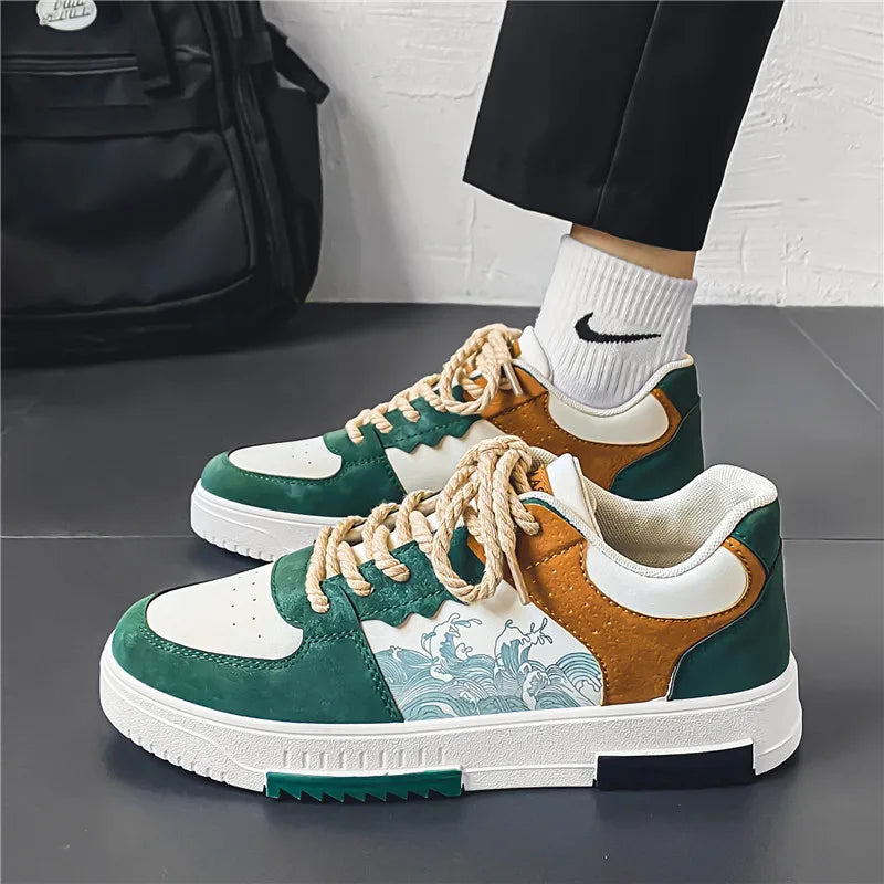 Alessio – Ademend Leren Sneakers voor Heren