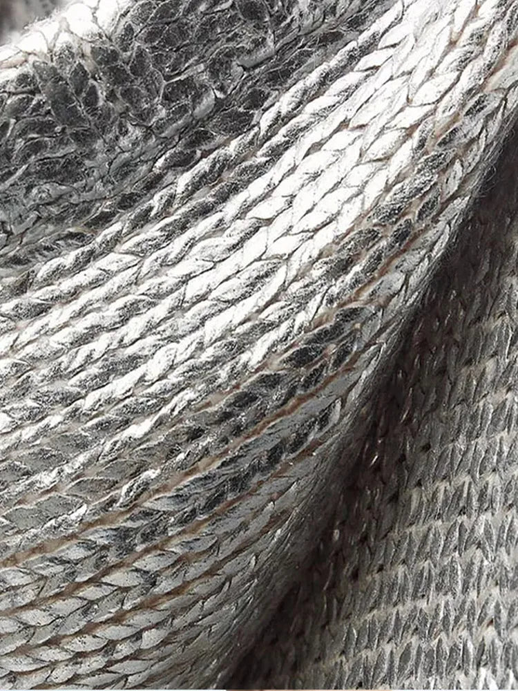 GinaAlloy™ Metallic Vrouwen Trui