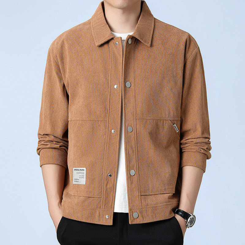Lorenzo – Slim-Fit Fluwelen Herenjas