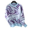 Lucia – Moderne Dames Wollen Trui met Golvend Design