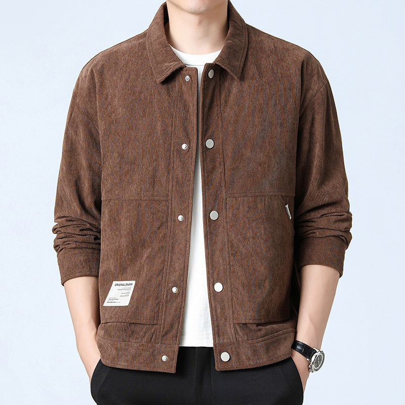 Lorenzo – Slim-Fit Fluwelen Herenjas