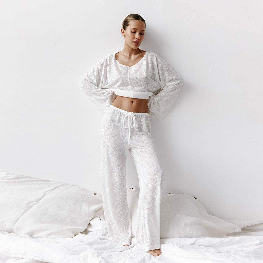 Chiara – Zacht-Touch Dames Witte Loungewear Set