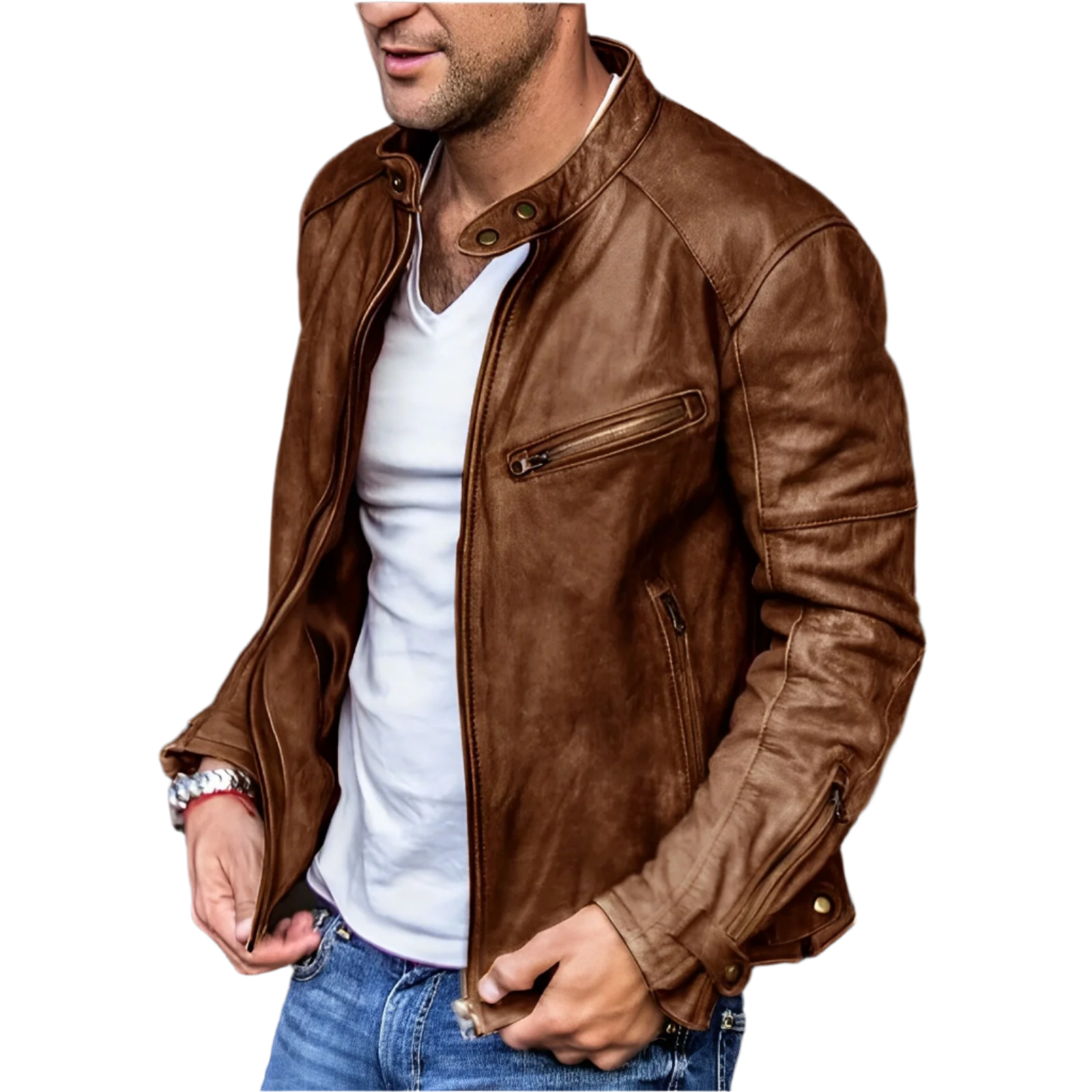 Lorenzo – Tijdloze Leren Herenjas