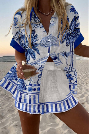 Alma – Luchtige Linnen Dames Short Set
