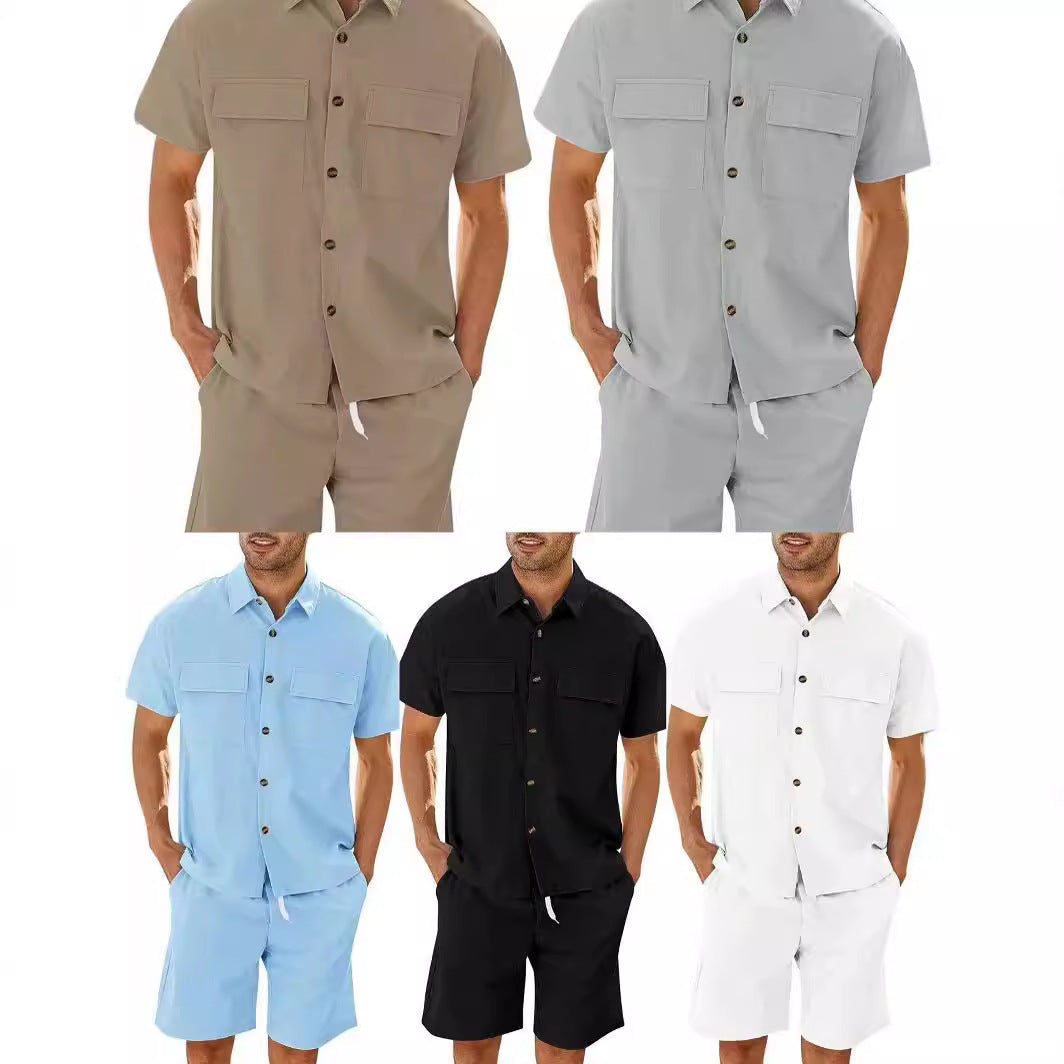 PaoloBianchi Heren Set Korte Mouw Pak