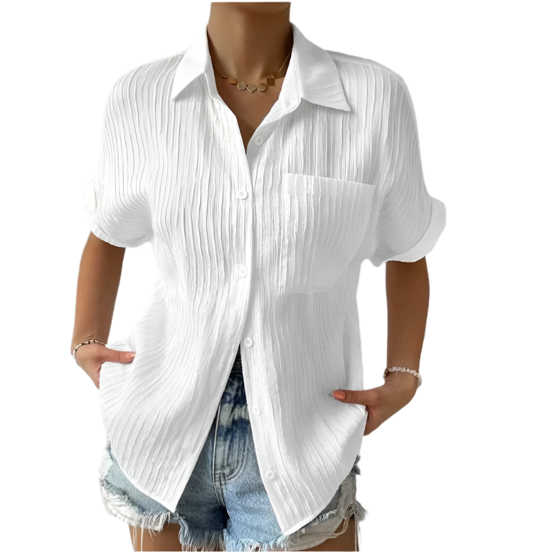 Lucia – Luchtige Dames V-Hals Blouse