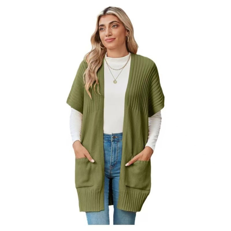Delaney – Lichtgewicht Dames Open-Front Gebreid Vest