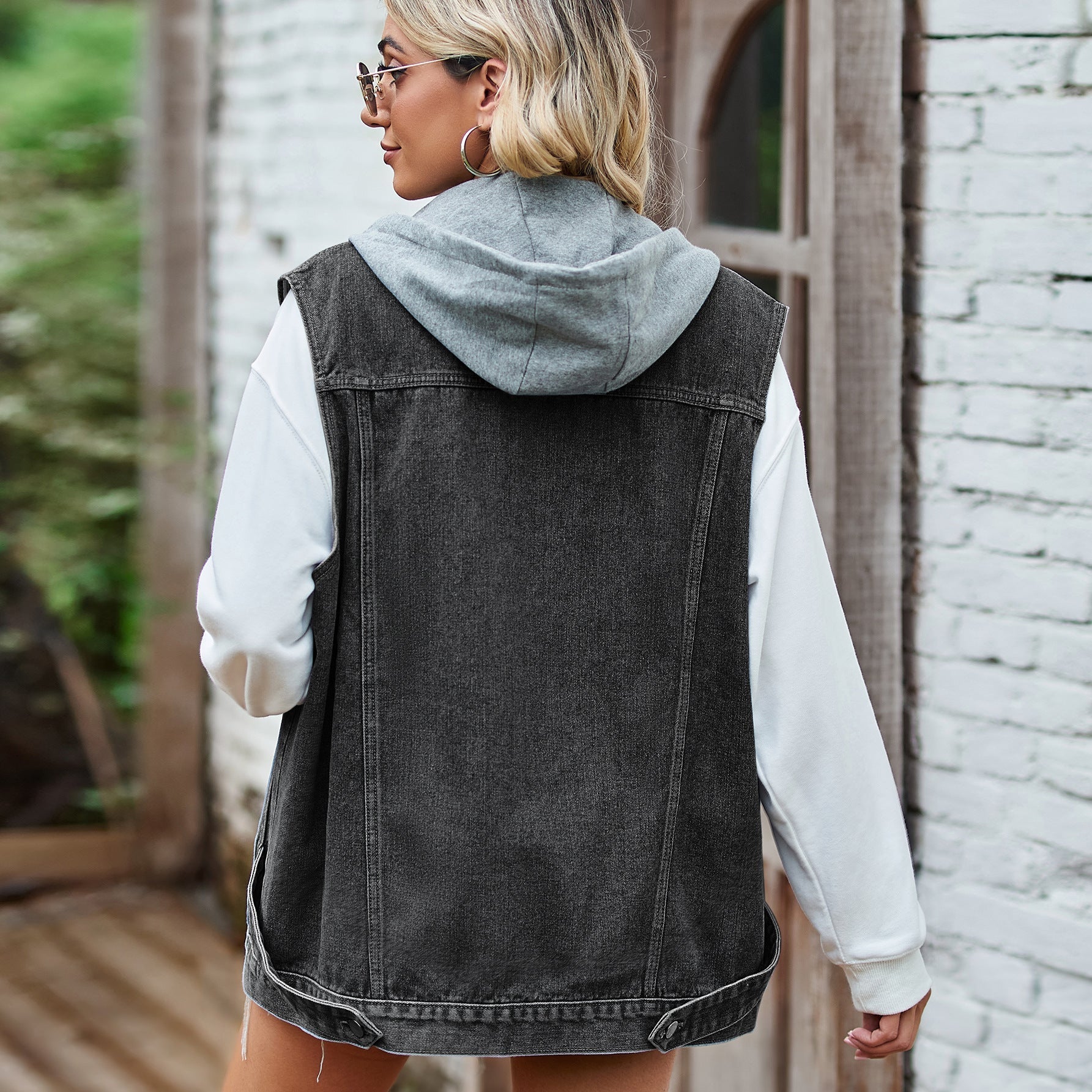Isabella – Relaxed-Fit Dames Denim Bodywarmer van Katoen