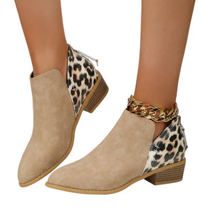 Irene – Dames Suède-Look Boots met Blokhak