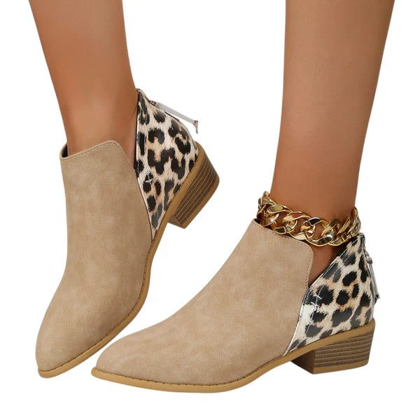 Irene – Dames Suède-Look Boots met Blokhak