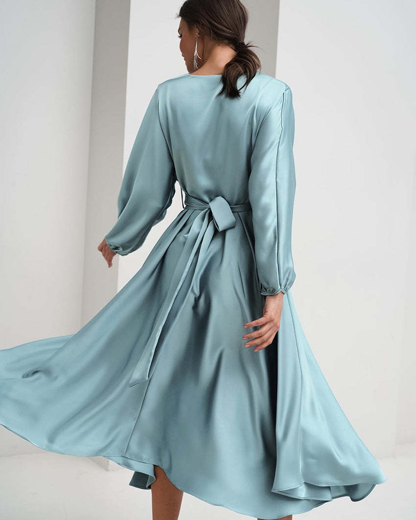 Jolina – Elegante Slim Fit Lange Jurk voor Dames