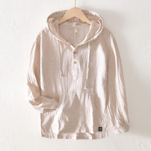 VittorioLupo Heren Shirt Met Lange Mouw Met Hoodie Voor Heren