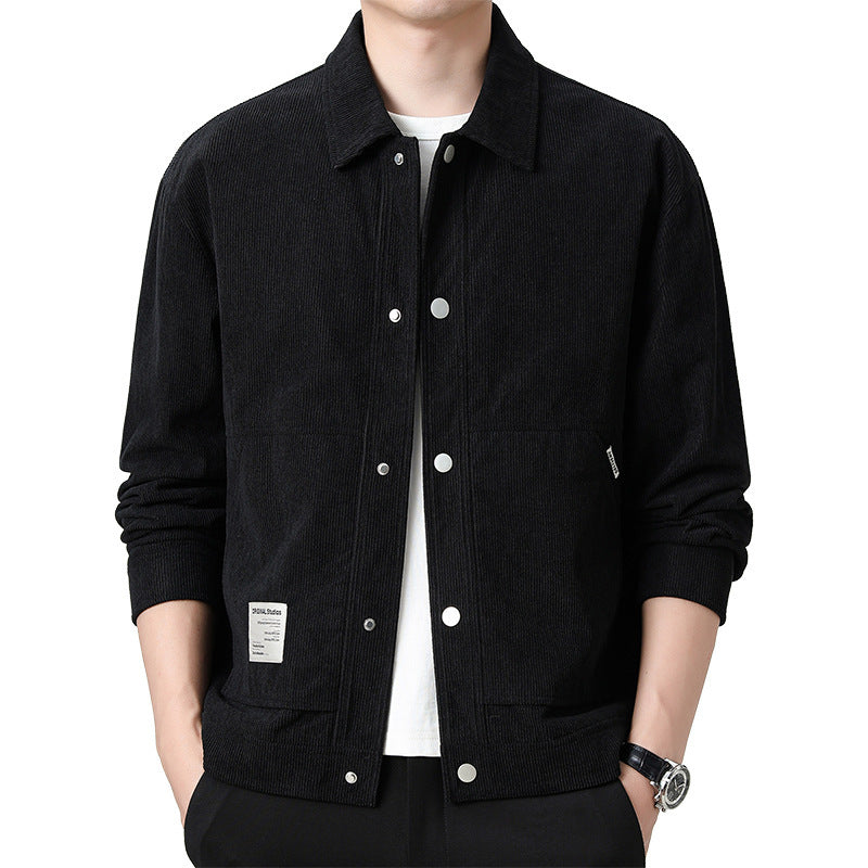 Lorenzo – Slim-Fit Fluwelen Herenjas