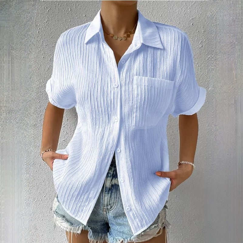 Lucia – Luchtige Dames V-Hals Blouse