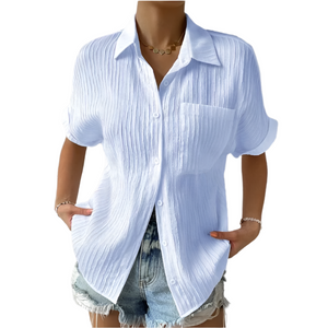 Lucia – Luchtige Dames V-Hals Blouse