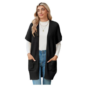 Delaney – Lichtgewicht Dames Open-Front Gebreid Vest