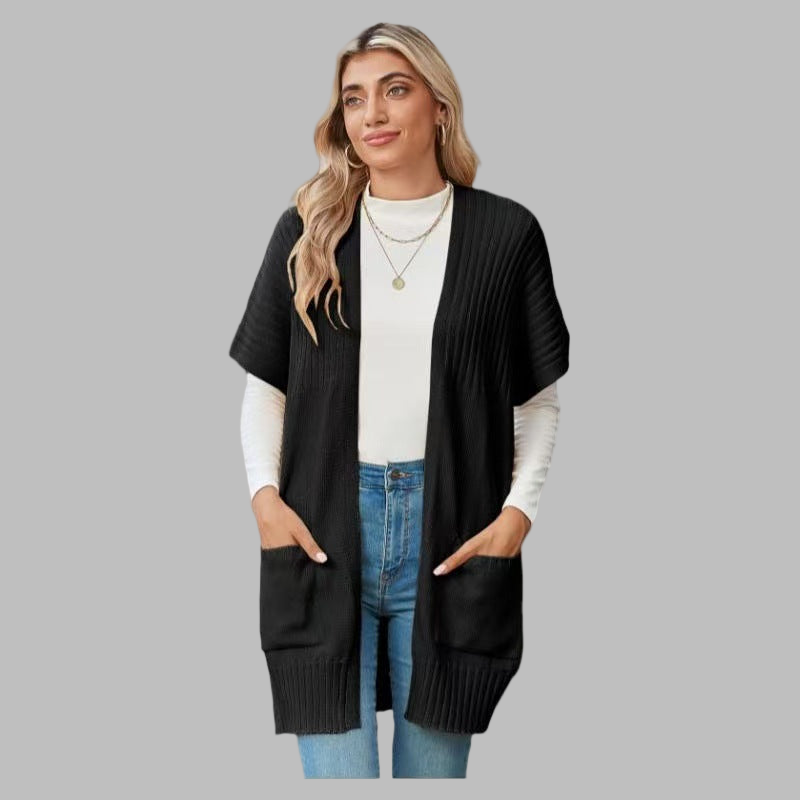 Delaney – Lichtgewicht Dames Open-Front Gebreid Vest
