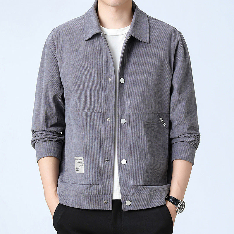 Lorenzo – Slim-Fit Fluwelen Herenjas