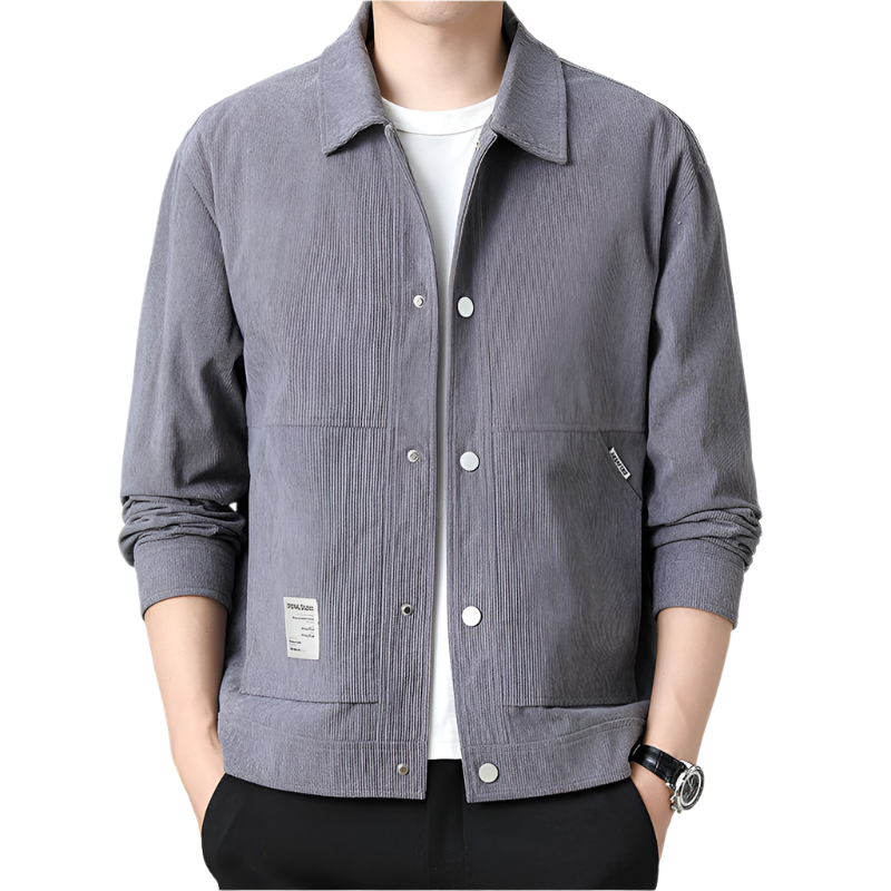Lorenzo – Slim-Fit Fluwelen Herenjas