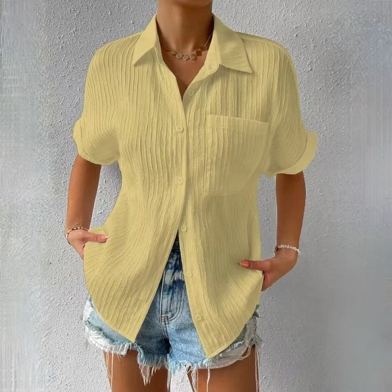 Lucia – Luchtige Dames V-Hals Blouse