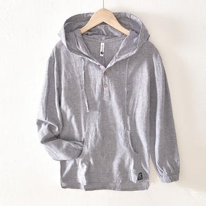 VittorioLupo Heren Shirt Met Lange Mouw Met Hoodie Voor Heren