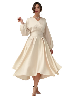 Jolina – Elegante Slim Fit Lange Jurk voor Dames
