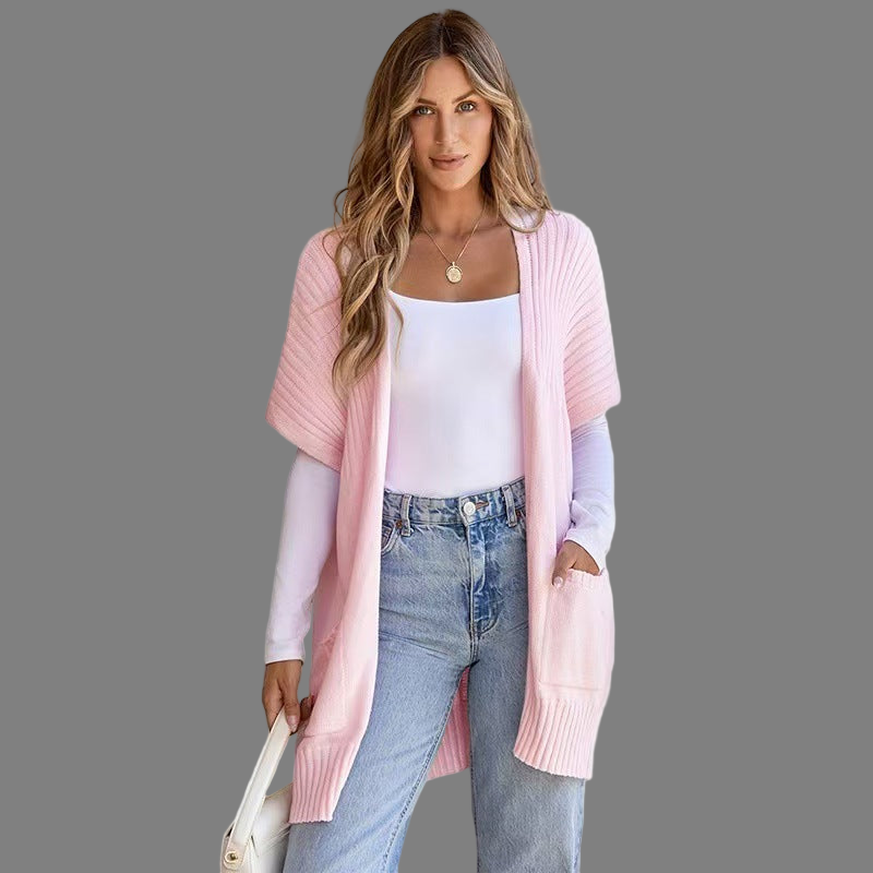 Delaney – Lichtgewicht Dames Open-Front Gebreid Vest