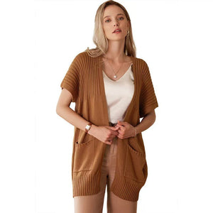 Delaney – Lichtgewicht Dames Open-Front Gebreid Vest