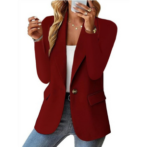 Isabella – Getailleerde Dames Blazer in Zachte Neutrale Kleuren