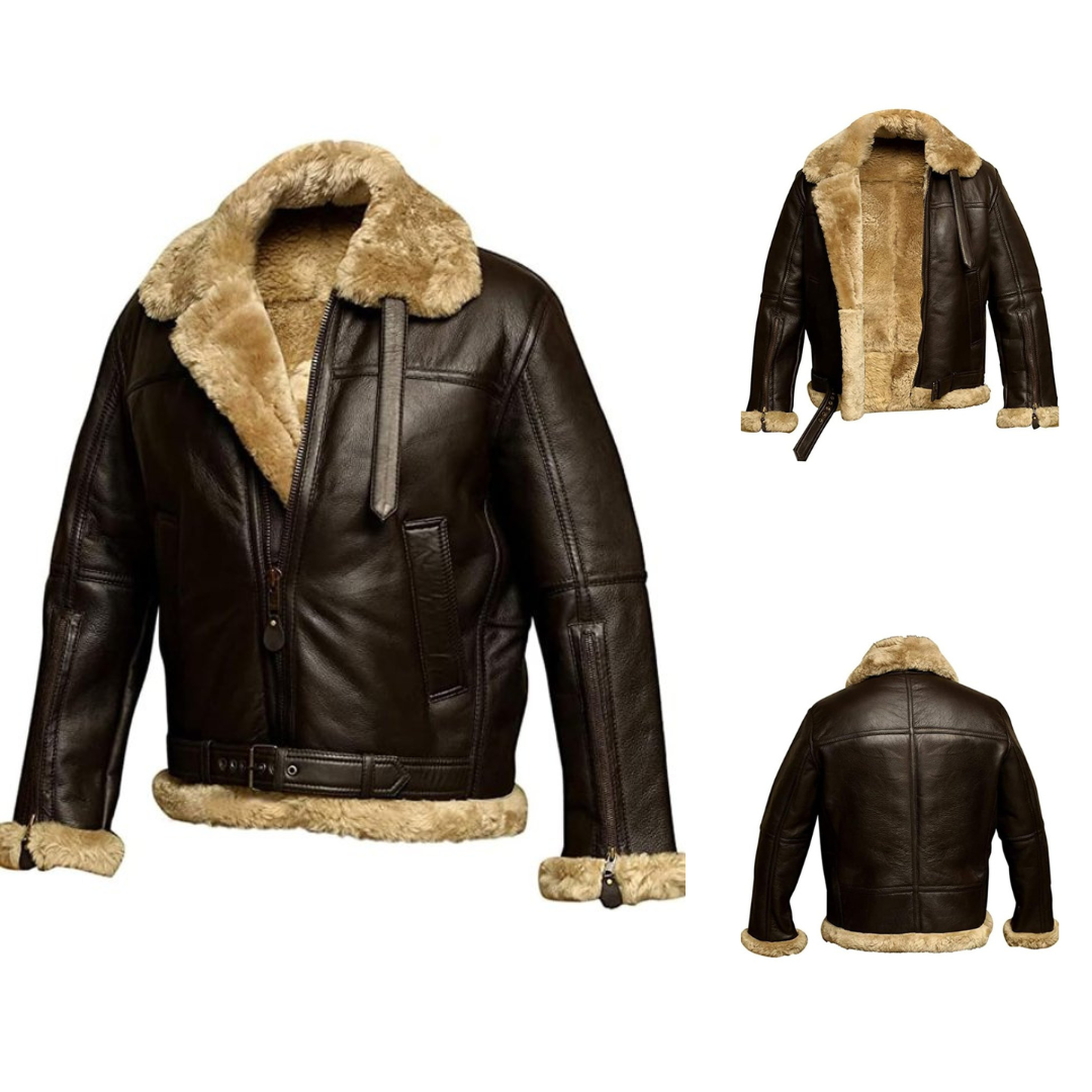 Kristan – Herenshearling Leren Jas