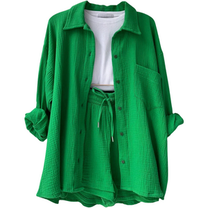 Denise – Luchtige Dames Katoenen Lounge Set