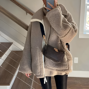 IsabellaConti Lam fleece Winterjas voor dames