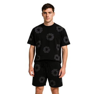 Alex – Unisex Katoenen Zomerset met Bloemenprint