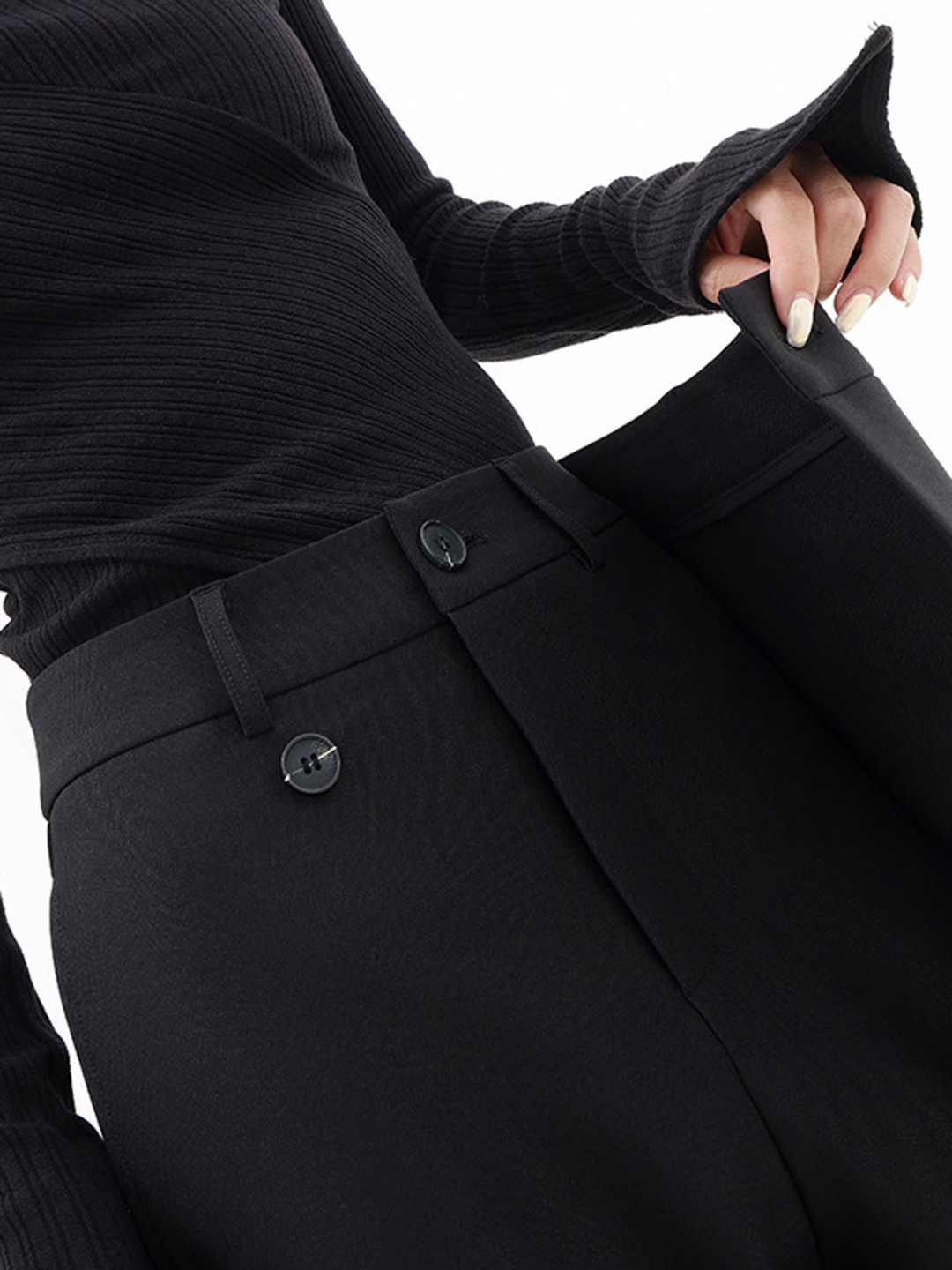 Camila – Asymmetrische Dames Plooi-Broek
