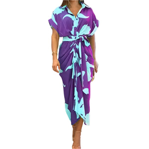 Giulietta – Zomers Dames Maxi Jurk met Knoopsluiting en Valt Elegant