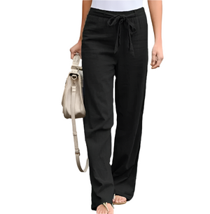 Camille – Elegante High-Waist Damesbroek met Taps Toelopende Pijpen