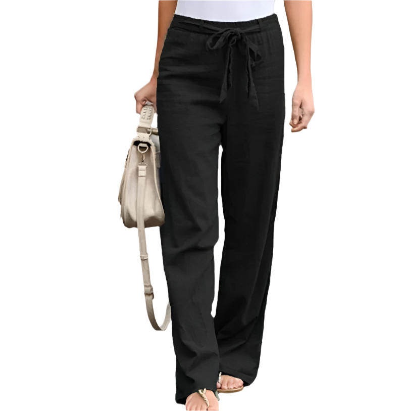 Camille – Elegante High-Waist Damesbroek met Taps Toelopende Pijpen