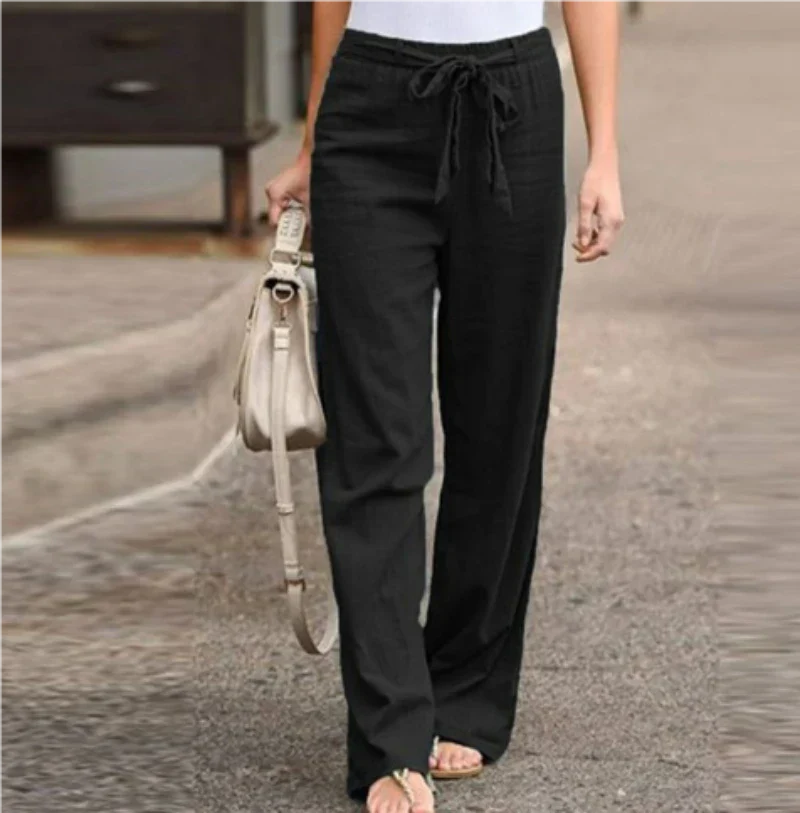 Camille – Elegante High-Waist Damesbroek met Taps Toelopende Pijpen