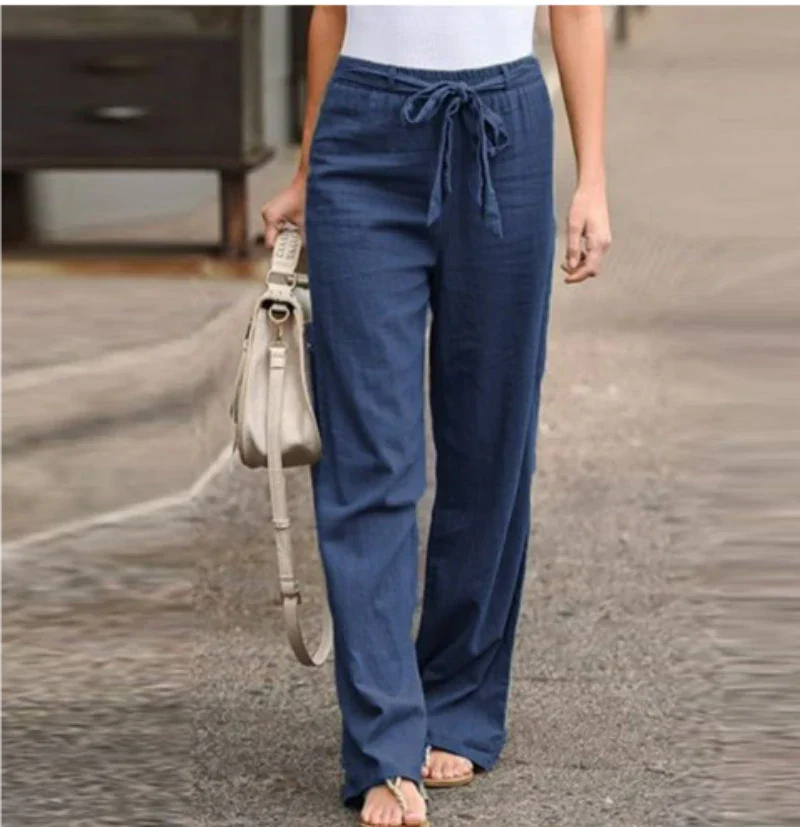 Camille – Elegante High-Waist Damesbroek met Taps Toelopende Pijpen