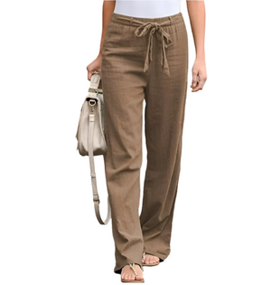 Camille – Elegante High-Waist Damesbroek met Taps Toelopende Pijpen