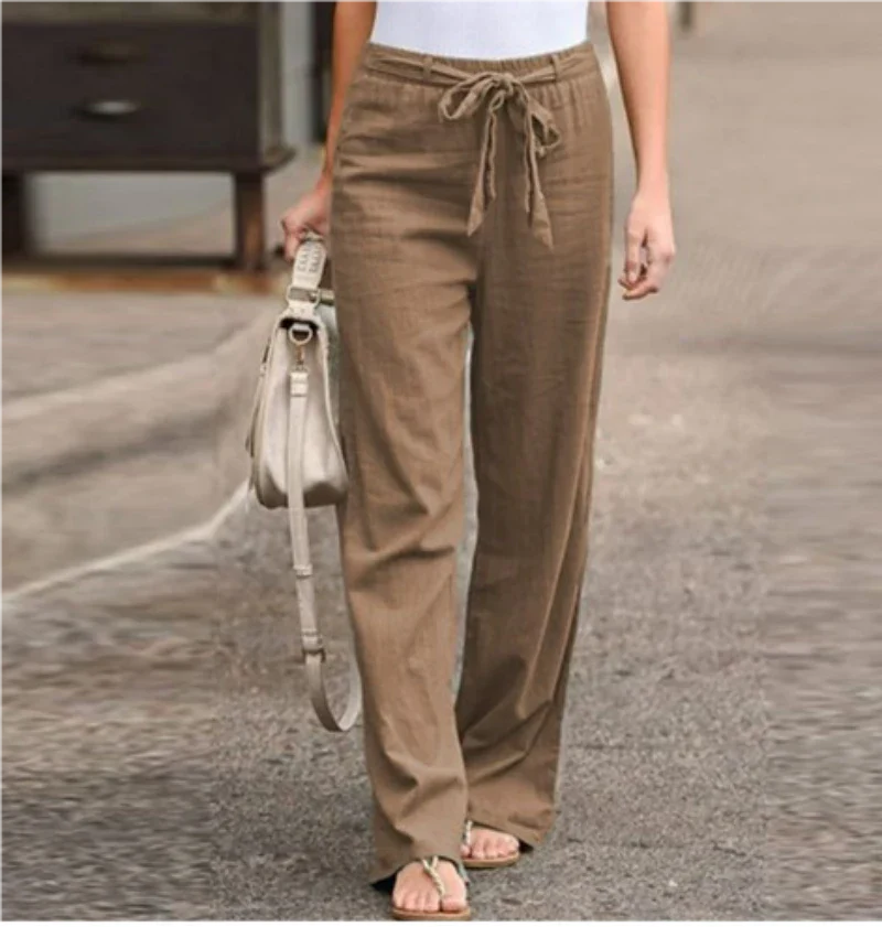 Camille – Elegante High-Waist Damesbroek met Taps Toelopende Pijpen