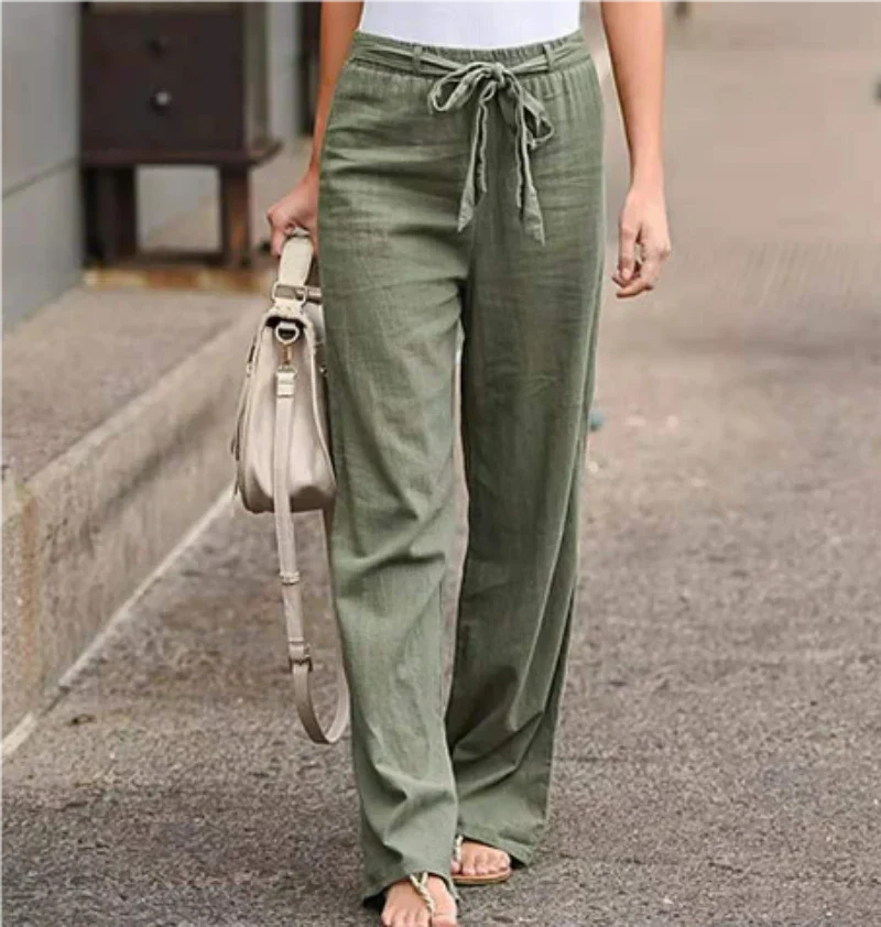 Camille – Elegante High-Waist Damesbroek met Taps Toelopende Pijpen