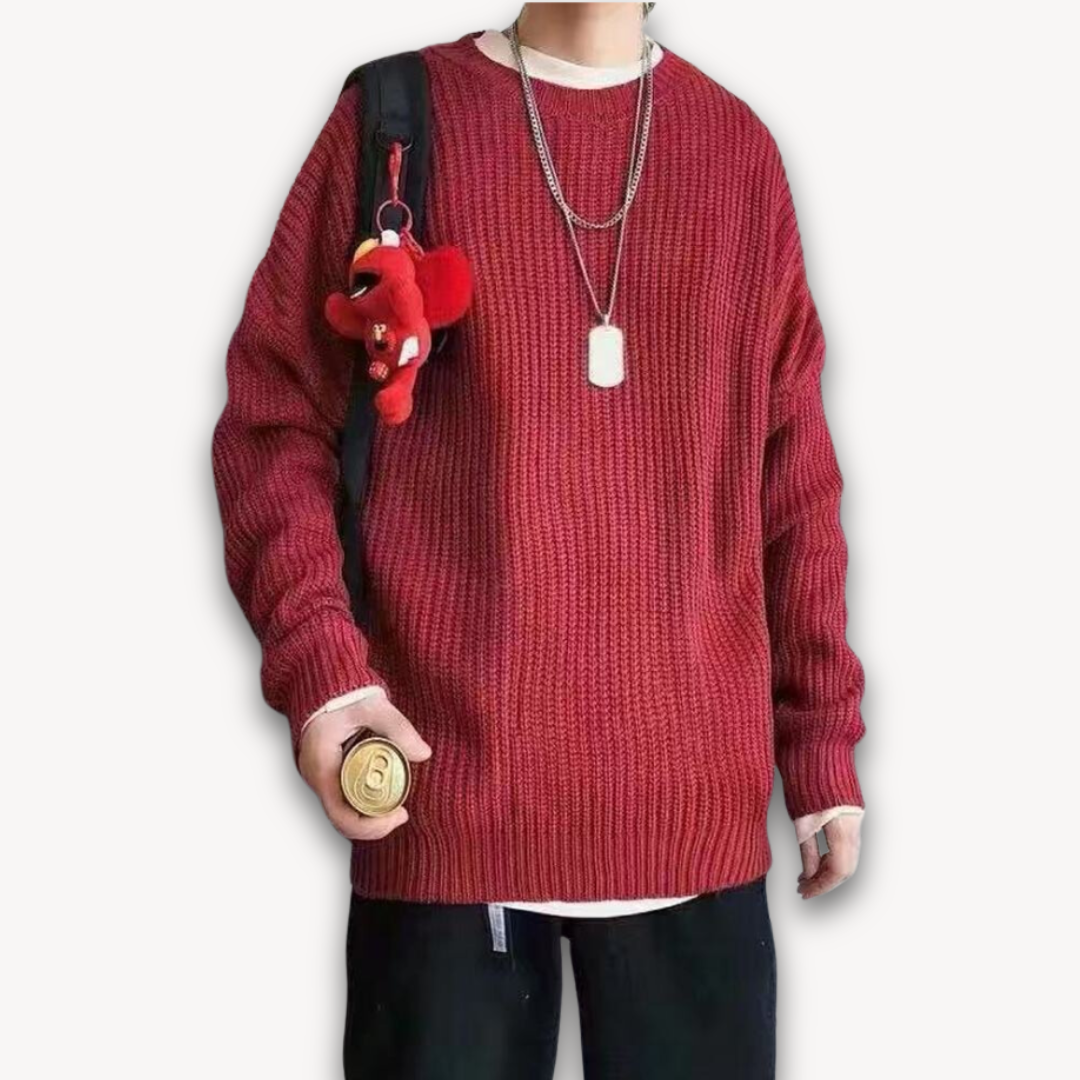 Luca – Oversized Gebreide Wintertrui voor Heren
